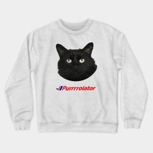 Purrolator Cat Logo Crewneck Sweatshirt